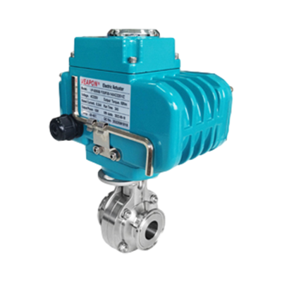 Válvula de mariposa de acero inoxidable sanitario eléctrico